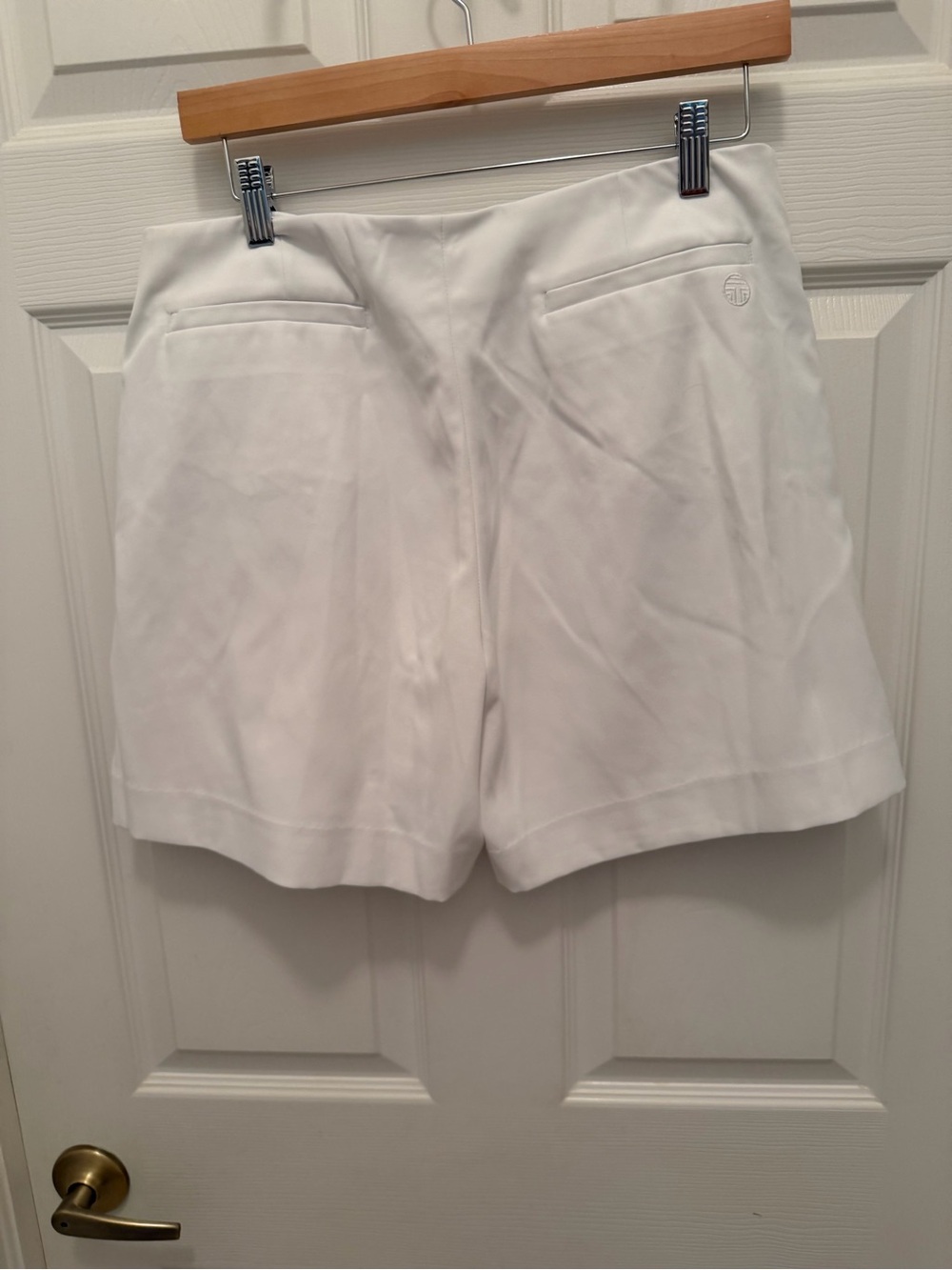Tory Sport White Ruffle-Button Skort - Picture 2 of 3